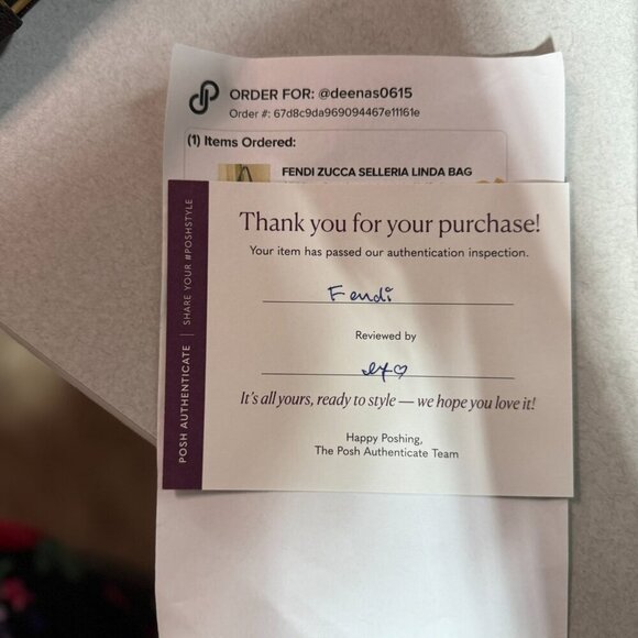 *Authentic* Fendi LINDA Tote - Picture 9 of 9